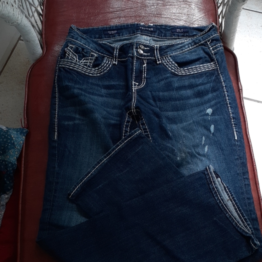 Vigoss  flare size 14 Jean's distress